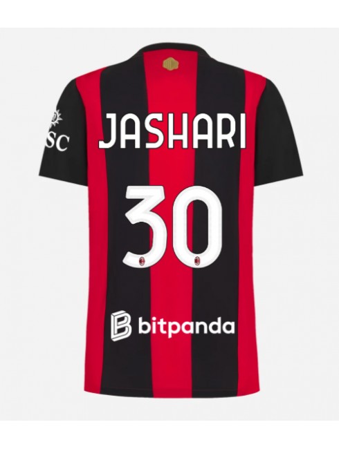 AC Milan Ardon Jashari #30 Replika Hemmakläder Dam 2026-27 Kortärmad AC Milan Ardon Jashari #30 Replika Hemmakläder Dam 2026-27 Kortärmad
